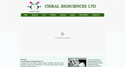 Desktop Screenshot of chiralbiosciences.com