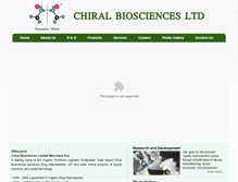 Tablet Screenshot of chiralbiosciences.com